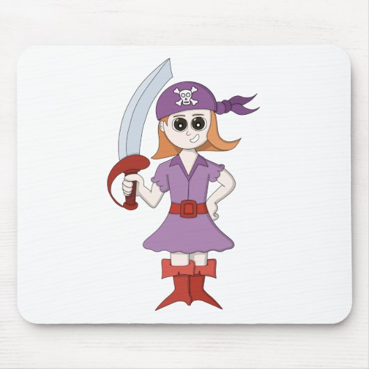 Tapis De Souris Pirate Girl (Devant)