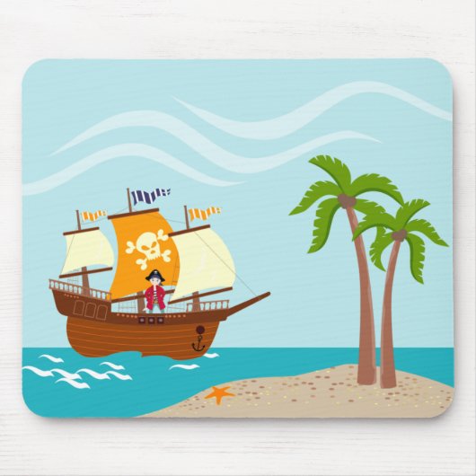 Tapis De Souris Pirate kid birthday (Devant)