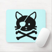 Tapis De Souris Pirate Mousepad de chat (Avec souris)