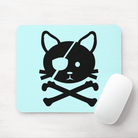 Tapis De Souris Pirate Mousepad de chat (Avec souris)