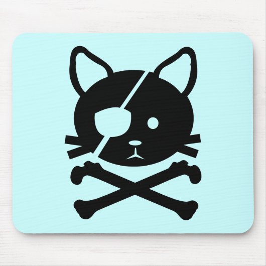 Tapis De Souris Pirate Mousepad de chat (Devant)