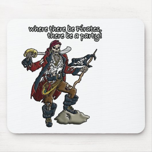 Tapis De Souris Pirate Party ! (Devant)