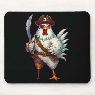 Tapis De Souris Pirate Poulet Drôle Costume D'Halloween Pour Homme