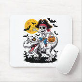 Tapis De Souris Pirate Squelette Halloween T Rex Candy Dinosaur Sh (Avec souris)
