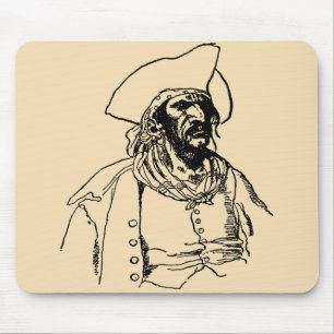 Tapis De Souris Pirates Vintage, un croquis de boucanier par Howar