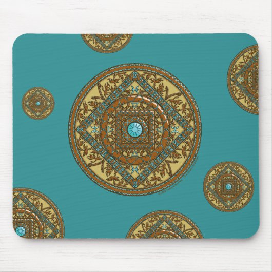 Tapis De Souris Pisces Mandala Mousepad (Devant)