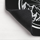 Tapis De Souris Piste cyclable MTB Moderne Black Mountain (Coin)