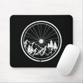 Tapis De Souris Piste cyclable MTB Moderne Black Mountain (Avec souris)