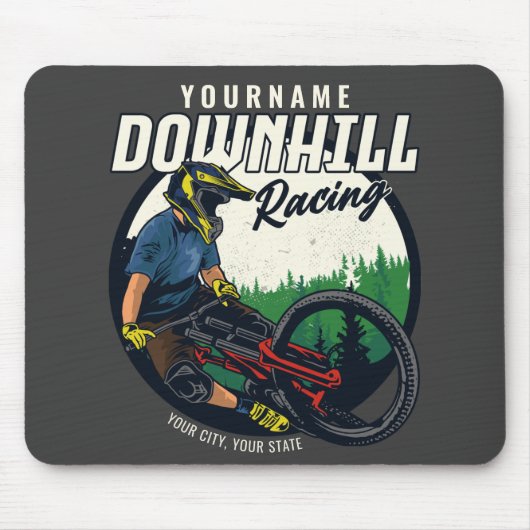 Tapis De Souris Piste VTT de descente personnalisée   (Devant)