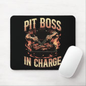 Tapis De Souris Pit Boss En Charge Bbq Grill Masters Pitmaster Mea (Avec souris)