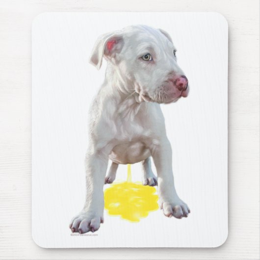 Tapis De Souris Pit Bull Puppy Piddddd OOPS (Devant)