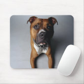 Tapis De Souris Pit Bull Terrier En Bas (Avec souris)