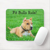 Tapis de souris Pit Bulls Rule (Avec souris)