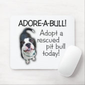 Tapis De Souris Pitbull d'Adorer-UN-Taureau ! (Avec souris)
