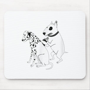 Tapis De Souris Pitbull Terrier Chien Animal Dalmatie Tattoo Chien