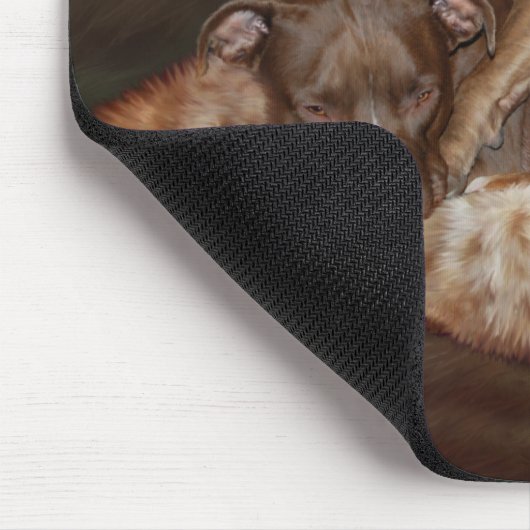 Tapis De Souris Pitbulls - le Mousepad latéral plus doux (Coin)