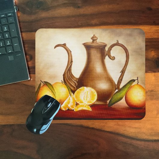 Tapis De Souris Pitcher avec Oranges