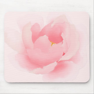 Tapis De Souris Pivoine rose-clair florale d'aquarelle