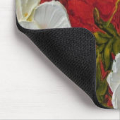 Tapis De Souris Pivoines blanches Mousepad (Coin)