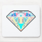 Tapis De Souris Pixel art gem diamant (Devant)
