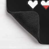 Tapis De Souris Pixel de poche mignonne Coeur rouge Saint Valentin (Coin)