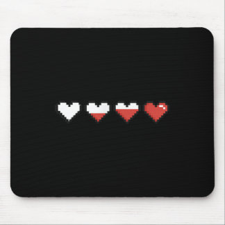 Tapis De Souris Pixel de poche mignonne Coeur rouge Saint Valentin