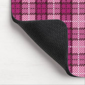 Tapis De Souris Pixel Plaid_Magenta-Black (Coin)