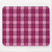 Tapis De Souris Pixel Plaid_Magenta-Black (Devant)