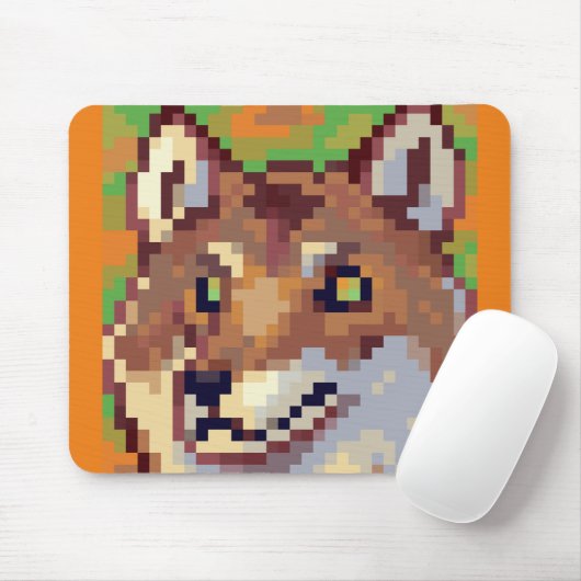 Tapis De Souris Pixelart de Wolf (Avec souris)