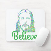 Tapis De Souris Pixeled Image of Jesus Desktop Computer Mousepad (Avec souris)