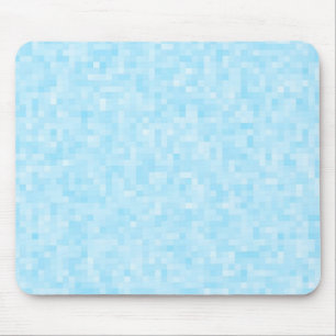 Tapis De Souris Pixellisation Mosaïque Bleue