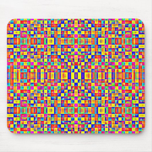 Tapis De Souris Pixels colorés (Devant)