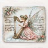 Tapis De Souris Pixie Fairy Jouer une harpe (Devant)