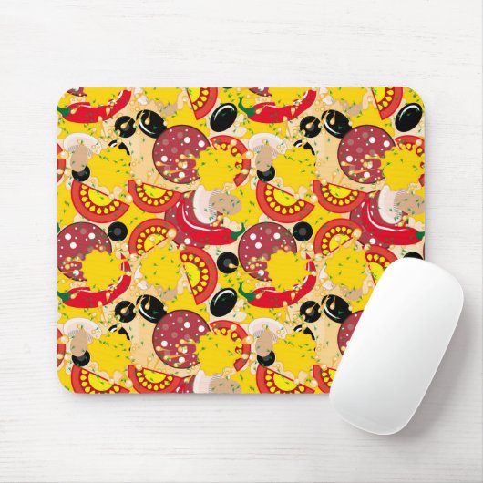 Tapis De Souris Pizza (Avec souris)