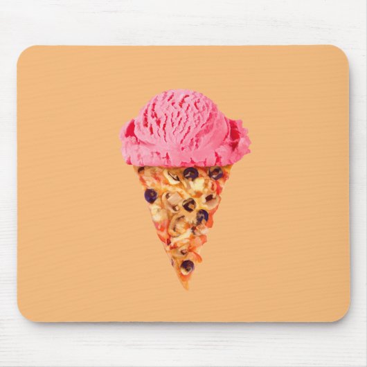 Tapis De Souris Pizza à la crème glacée (Devant)