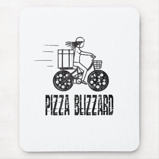 Tapis De Souris Pizza Blizzard Moke Courier (Devant)