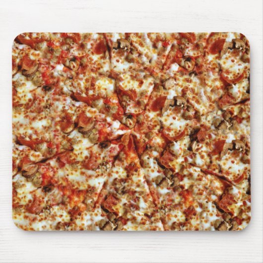 Tapis De Souris Pizza de pepperoni de saucisse (Devant)
