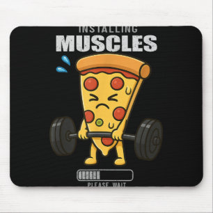 Tapis De Souris Pizza Deadlift Gym Rat Installation Muscle Lifting