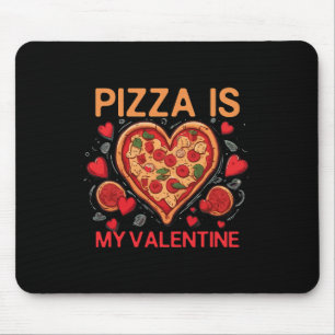 Tapis De Souris Pizza Est Mon Cœur De La Saint-Valentin Amoureux D