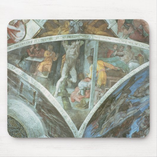Tapis De Souris Plafond de chapelle de Sistine : Haman (Devant)