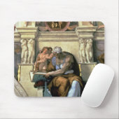 Tapis De Souris Plafond de chapelle de Sistine : Sibylle de (Avec souris)