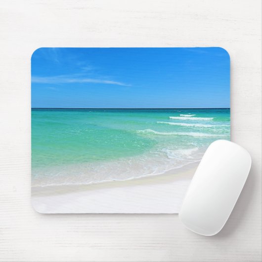 Tapis De Souris Plage blanche Mousepad (Avec souris)