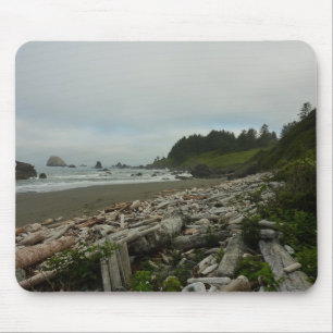 Tapis De Souris Plage cachée I du parc national de Redwood