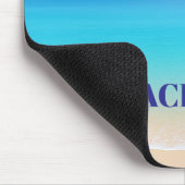 Tapis De Souris Plage cool Blue Tropical (Coin)
