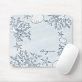 Tapis De Souris Plage Corail Reef Sea Shell & Starfish Mouse Pad (Avec souris)
