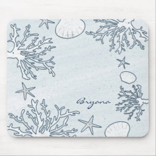Tapis De Souris Plage Corail Reef Sea Shell & Starfish Mouse Pad