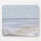 Tapis De Souris Plage Côtière Plage Aquarelle Souris (Devant)