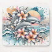 Tapis De Souris Plage d'animaux marins (Devant)