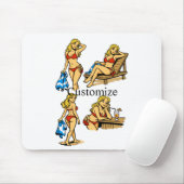 Tapis De Souris Plage de Bikini Time Thunder_Cove (Avec souris)