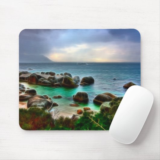 Tapis De Souris Plage de Boulder - Mousepad (Avec souris)